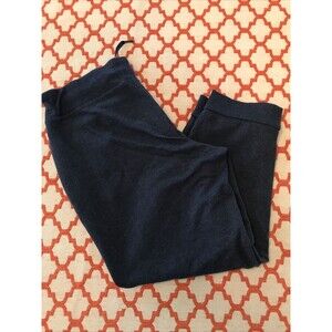 Eddie Bauer Women's Lounge Joggers Blue Size Medium Stretch Pants 3/4 Length